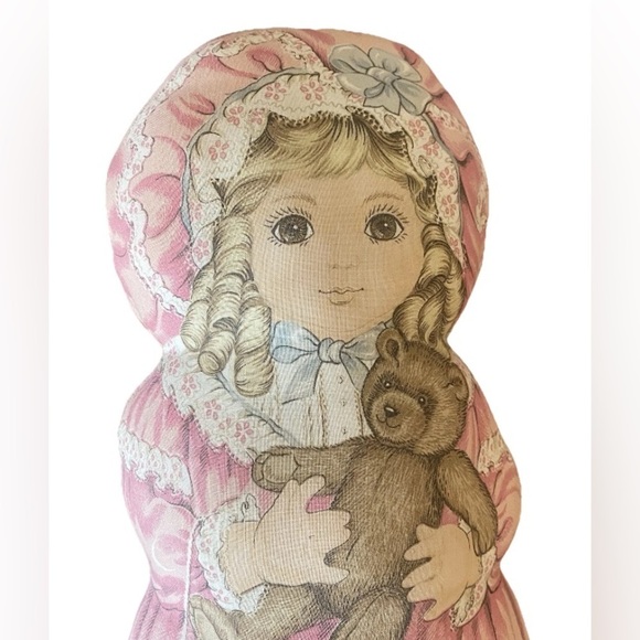 Vintage girl and cat pillows - Picture 4 of 6